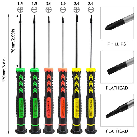 Deutsch Connector Terminal Removal Tool Set For DT DTM DTP DTHD HD Series Depinning Kit with magnetic Phillips screwdrivers