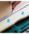 Premium Silicone Rubber Tapered Plug Assortment Kit Featuring 110 Pieces In Sizes From 1/16 Inch To 5/8 Inch For Heavy Duty Sealing High Heat And Wear Resistant Durable Stuffing Gaskets Perfect For Plumbing And Home Projects, blue plugs on workbench