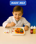 Boy exploring Color Quest Science Kit For Curious Kids Ages 4 To 14 With 50 Plus STEM Experiments Fizzy Reactions Color Mixing Adventures