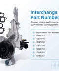 Direct Fit Water Pump Assembly For Chevy Silverado GMC Sierra Cadillac Escalade Tahoe Suburban Yukon 4.3L 5.3L 6.2L Engine with gaskets