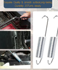 Two Basysion 4-1/2-inch stainless steel recliner tension springs with long-neck hooks for sofa beds and RV furniture
