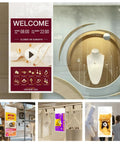 55 Inch FHD Dual Sided LCD Panel With Badass 700 Nit Glow For Window Facing Digital Screens Running Smooth Android And HDMI Ports showing jewelry salon promotion.