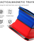 Must Have Collapsible Magnetic Parts Tray With Double Sided Magnetic Base Four Point Five Inch Silicone Bowls Organizer Red