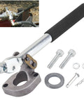 Heavy Duty Hydraulic Direction Control Valve Handle With Easy Install Mounting Bracket And Chain Assembly Replaces 0C000908 0A002851 900-3905-95 26264B 718-0523 Goes With Bandit Wood Chippers And Stump Grinders MTD Craftsman Yard Tools displayed with components