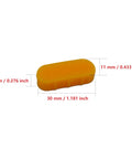 Tire Changer Insert Kit For Mounting And Demounting, orange nylon insert with dimensions, part of 6 Pairs 12 Pieces set
