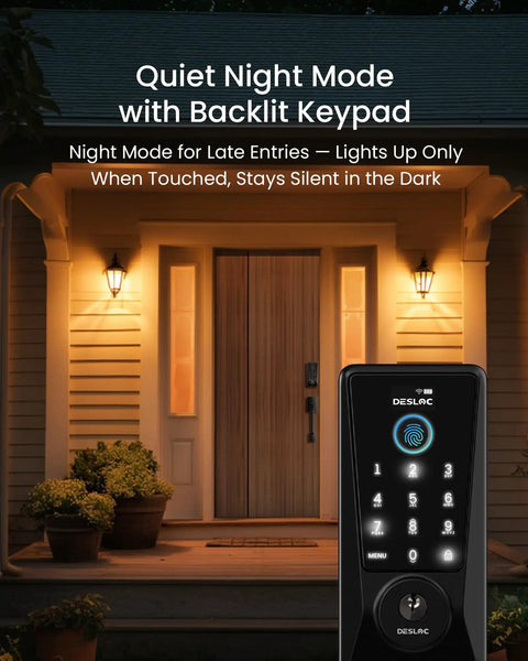 Hassle Free Wifi Enabled Fingerprint Smart Keypad Door Lock With Smooth Sailing App Control And Instant Push Alerts For Stress Free Home Entry Without Monthly Subscriptions