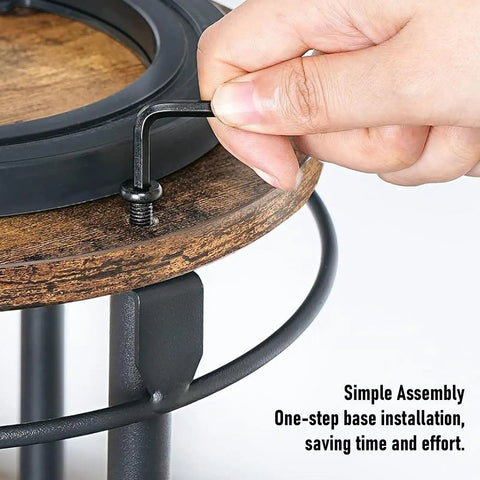 Hand assembling Two-Tier Lazy Susan Turntable Organizer For Cabinets And Pantries, 360 Degree Rotating Wood Kitchen Shelf Carousel