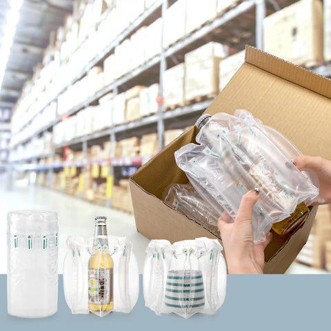 400 Count Air Pillows For Shipping Roll With Pump Inflatable Air Cushions Leak Proof Bag Stuffing To Protect Your Packages