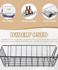 Six Pack Metal Letter Tray Set Stackable Wire Paper Organizer For Desk File Holder Basket Letter Storage 14 X 10 X 3 Inches Black