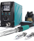 Beefy 300W Soldering Station For Stained Glass Adjustable Temperature Detachable Iron Three Tips Three Preset Channels Sleep Mode ESD Safe