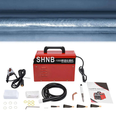 Heavy Duty 1000W Metal Polishing Tool With Adjustable Voltage, LED Display, And Efficient Heat Dissipation, Portable Weld Cleaner kit