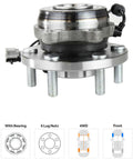 Front Wheel Hub Replacement For Nissan Frontier, Pathfinder, Xterra And Suzuki Equator - 6x4.5 Bolt, 2.68 Pilot, Side View