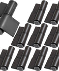 Heavy Duty Weld On Gate Hinges Set Weldable 4mm Thick Solid Steel for Trailer Garage Industrial Doors and Metal Gates 10 Pcs