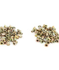 Professional Grade Durable Zinc Coated Rivet Nut Kit With 100 Count M4 Threaded Inserts for auto body work.