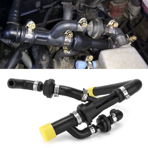 Installed Universal Silicone Vacuum Check Valve Breather Hose Kit For Turbo Engine EA113 B5 B6 Models High Temp Reinforcement Stops Oil Vapor Backflow on engine bay