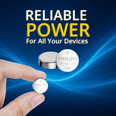 Top Shelf Alkaline Button Cell Batteries 12 Pack Legit Replacement For Ag13 A76 L1154 357 303 Sr44 Straight Up compatible batteries shown in hand.