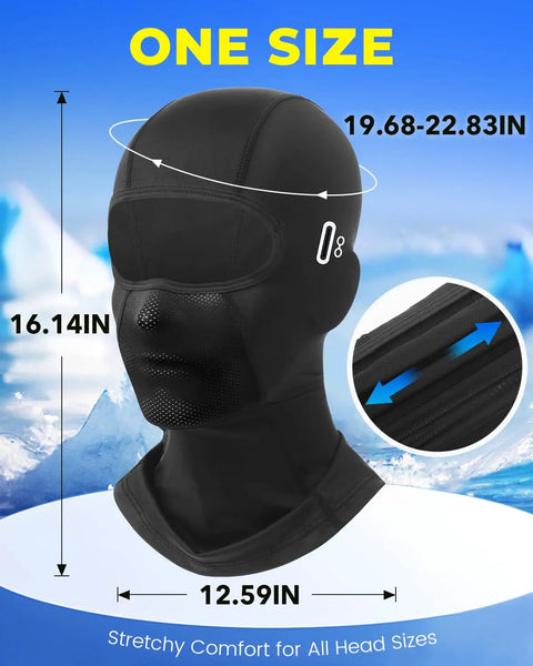 Cooling Balaclava Face Mask With Glasses Holes For Men And Women Stay Cool Summer Ice Silk Fabric Breathable UV Sun Protection