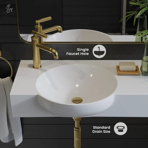 Chateau 30 Inch Wall Mount Bathroom Sink With Left Side Faucet, durable ceramic, gloss finish, space-saving modern design