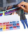 Check Out This Fresh 300 Piece Insulated Wire Connector Terminal Kit Set Featuring Snazzy Tin Plated Heads With Slick Electrical Conductivity And Super Flame Retardant PVC In Three Rad Colors For Safer Flexible Cable Connections And Easy Color. 300-piece insulated terminal kit with crimp tool and color-coded connectors