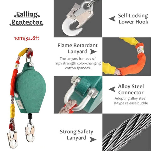 Rock Solid Manhole Rescue Tripod With Heavy Duty Winch And Fall Arrest Gear Built Tough Aluminum Rig for Confined Space Emergencies, features strong safety lanyard.