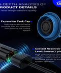 Expansion tank cap and coolant reservoir level sensor for Top Shelf Drop In Replacement Front Engine Coolant Reservoir Expansion Tank Keeps Your Whip Cool And Smooth For Audi A4 Audi A5 Quattro Allroad Q5 2012 To 2016.