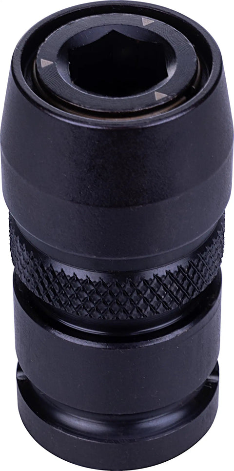 Impact Wrench Adapter One Half Inch Square Drive To Seven Sixteenth Inch Hex Female Quick Change Converter tool
