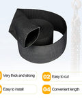 Nylon Protective Hose Sleeve Shield For Welding Tig Torch And Hydraulic Hoses 2.25 Inch ID 25 Feet Long Black