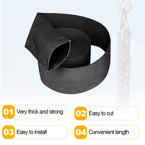 Nylon Protective Hose Sleeve Shield For Welding Tig Torch And Hydraulic Hoses 2.25 Inch ID 25 Feet Long Black