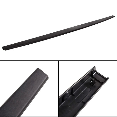 Tailgate Molding Cap Top Cover For 2007 2013 Toyota Tundra, Spoiler Protector With Retainers, Replacement Part TO1904101 65717-0C051 Black