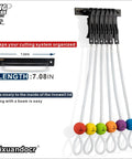 Non Puncture Bass Fishing Cull Tags Set With Six Color Coded Tags And Buoy Keeper, featuring easy clip design and holder bar.