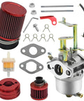 Carburetor Tune Up Kit Replacement For Coleman CT100U CC100X SK100 Mini Bike Go Kart Predator 79cc 97cc 3HP Gas Engines Powermate Edger 152F 154F 156F Red Pro Grade DIY Friendly, including carburetor, air filter, gaskets, and hardware.