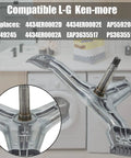 Washer Spinner Support and Rear Drum Spider Replacement for Kenmore and LG Washers, visible with mount and shaft detail