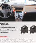 Chevy Impala HVAC air door actuator heater blend door levers direct replacement drop in 2004 to 2013 2 pack dashboard view