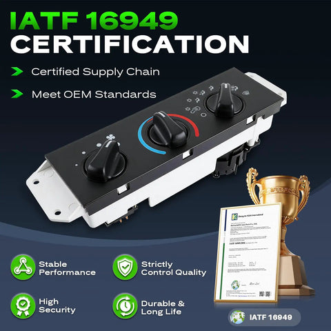 Jeep Wrangler TJ Climate Control Panel AC Heater Module With Blower Motor Switch Replacement OE 55037473AB certification
