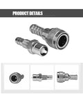 Five Sixteenth Inch Fuel Connector For Tohatsu Nissan Outboard Engines 2 Stroke And 4 Stroke 5-90HP Replacement 3B2-70260-1 3B2-70250-1 OEM Quality Marine Fuel Fitting For Easy Install And Rock Solid Performance, metal connectors shown close-up