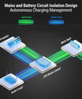 Mains and battery circuit isolation design for Heavy Duty UPS Power Supply With 18000mAh Battery Backup for routers.