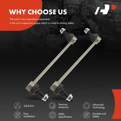 Two Front Sway Bar Links Stabilizer Kit Fits Chevy Buick Saab Pontiac Vehicles 2010 2017 Malibu Cruze Volt Orlando