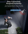 Rugged 2K Wireless Solar Security Camera For Outdoor Home Monitoring with intruder detection and light activated.