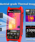 Pro Thermal Imager Camera With 256x192 Infrared Sensor And 3.5 Inch LCD 19999 Counts Digital Multimeter PCB And HVAC Repair Tool