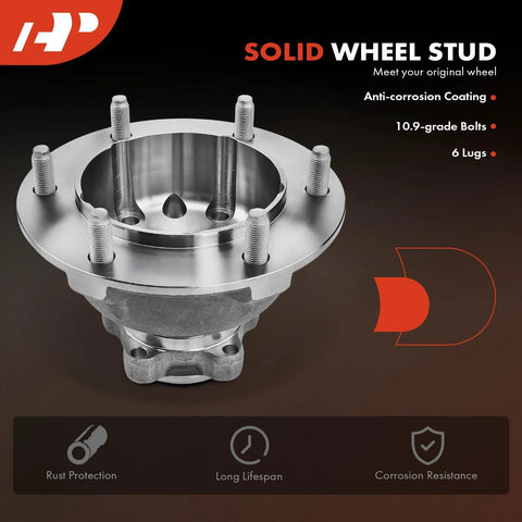 Front Wheel Bearing And Hub Assembly 6 Lug Fit Ford Transit 250 2015 350 2015-2017 And 350 HD 2015-2018 metal wheel hub