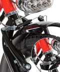 V Type Bike Brake Noodles Set With 3 Front 90 Degree Noodles And 3 Rear 110 Degree Noodles Plus 6 Rubber Boots Cable Guide Tubes For Easy Replacement And Smooth Braking On Daily Rides installed on bicycle