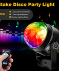 Disco Ball Party Lights With Remote Sound Activated RGB Seven Color Strobe DJ Lights For Home Parties Dance Rooms