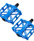 2 Pack Aluminum Mountain Bike Pedals Flat Bicycle Pedals For MTB BMX Road Universal Fit 9/16 Inch Compatible Blue