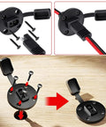 2-Pack SAE Quick Connector Harness 1Ft 10AWG SAE Adapter with screws and mount, heavy duty waterproof extension for solar panel generator charger