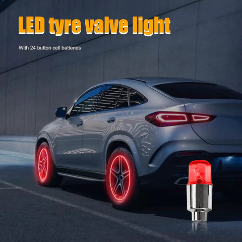 8 Pack LED Tire Valve Stem Cap Lights Waterproof Motion Activated Lit Neon Wheel Lights for car tires at night