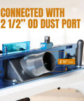 Straight Shootin 24 By 32 Inch Benchtop Router Table With Solid Aluminum Insert Plate and Quick Release Fence Bar for Crisp Cutouts and Heavy Duty Shop Workloads with 2 1/2 inch OD dust port.