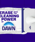 Magic Eraser Shower and Tub Scrubber in action on bathroom tile with text 'Erase with the cleaning power of Dawn'.