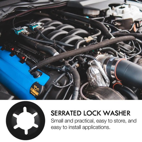 280 Piece Internal Tooth Lock Washers Push On Serrated Locking Washers Fasteners Kit For Industrial Use Stainless Steel