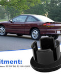 Saturn Stick Shifter Cable Bushing Direct Replacement For Manual Transmissions Fits SC SW Sl1 Sl2 1991 2003 Black Plastic Rubber Material Tighten Shifts Reduce End Play More Precise Durable, black bushing shown with Saturn SC coupe fitment