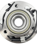 Front view of Front Wheel Bearing Hub Assembly Fits 1999 To 2007 4WD AWD Trucks And SUVs Including Silverado Tahoe Suburban Express 1500
